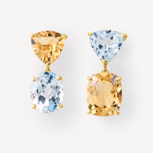 Pendientes de oro con citrino y topacio TOUS ATELIER