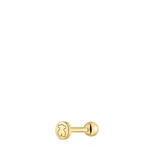 Piercing de oro 14 kt motivo bola 8 mm TOUS Basics