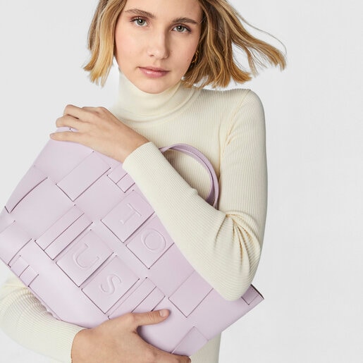 Сиреневая сумка-тоут TOUS Damas