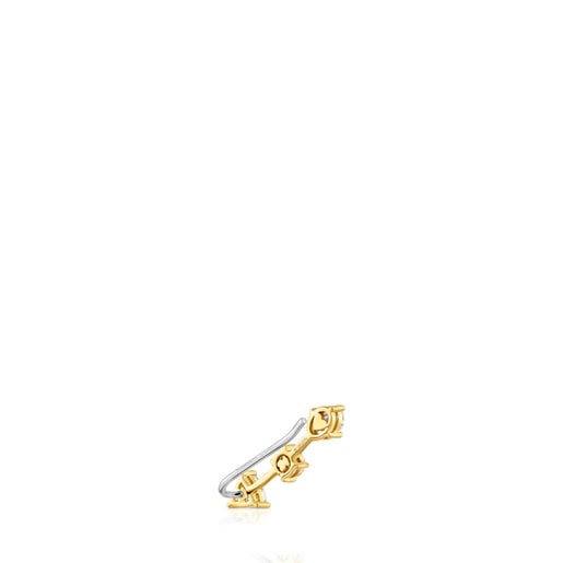14kt gold Climber earring with 0.39ct lab-grown diamonds TOUS Shine LGD