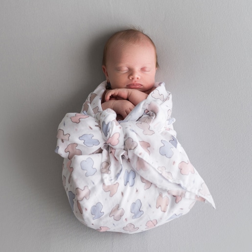 Baby muslin in Muse pink