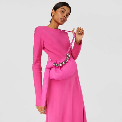 フューシャカラーのミニバッグ TOUS Plump