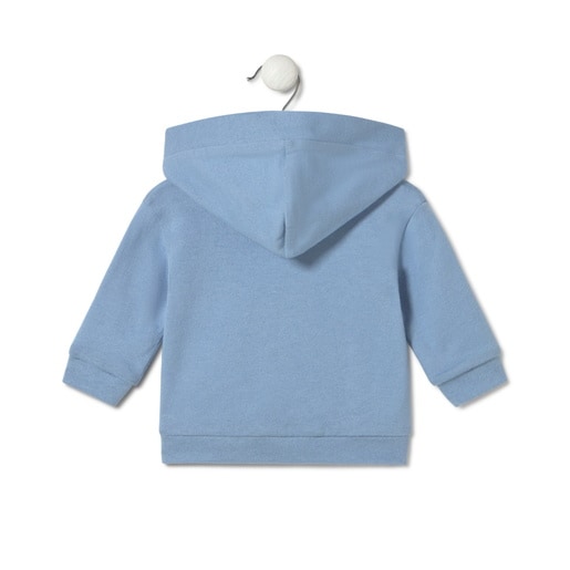 Chaqueta de bebé con capucha Star celeste