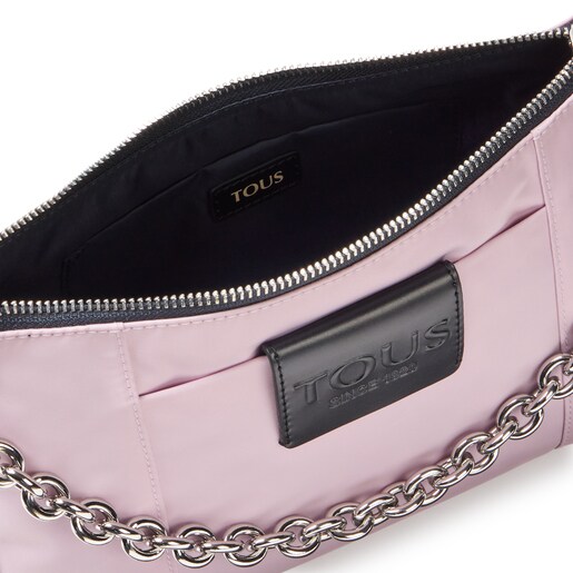 Středně velká Crossbody kabelka Empire Soft Chain v barvě lila