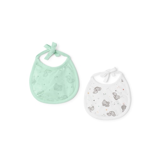 Baby bib set in Pic mist