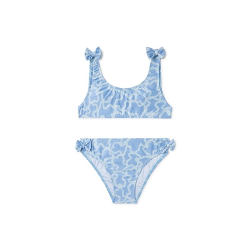 Bikini de niña Kaos azul