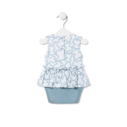Baby girls bodysuit with skirt in Kaos blue