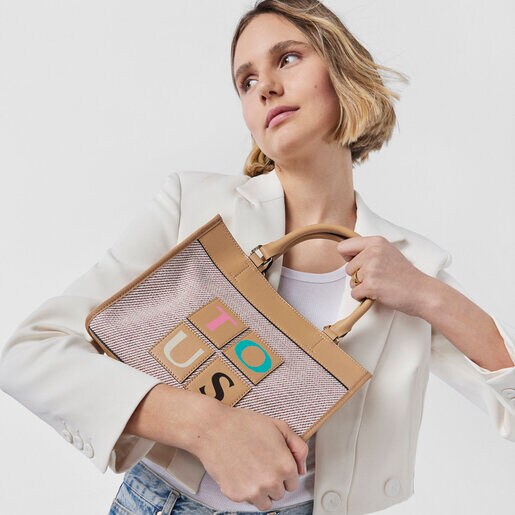 Medium pink TOUS Yummy Shopping bag