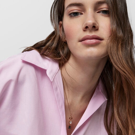 שרשרת רוז ורמייל גו'ין בשילוב אבני חן