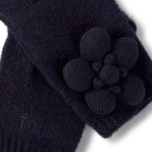قفازات باللون الأزرق الداكن من التشكيلة TOUS Daisy