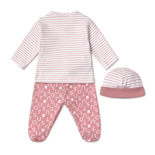 Newborn baby set in Soft pink