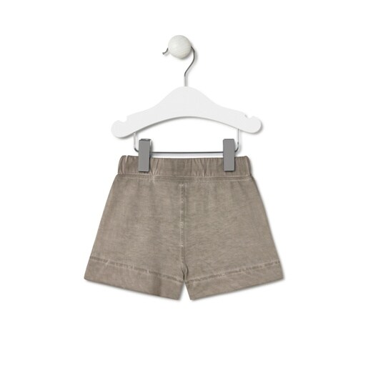 Boys dyed Bermuda shorts in Casual beige