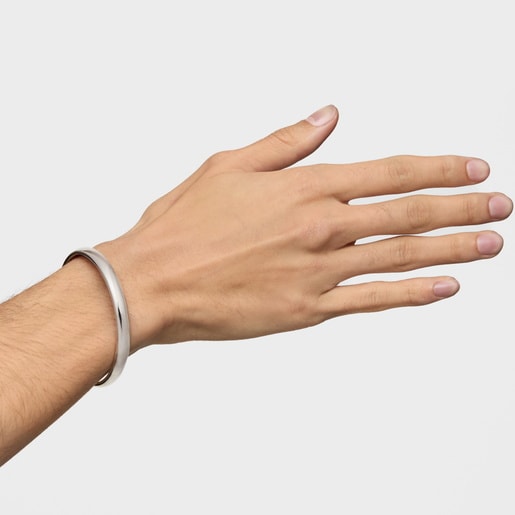 Aged silver Bangle TOUS Man