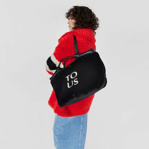 תיק סל TOUS Balloon Wild גדול בצבע שחור
