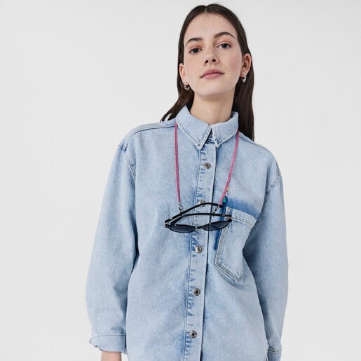 Chaîne pour masque et lunettes Bears Chain rose clair