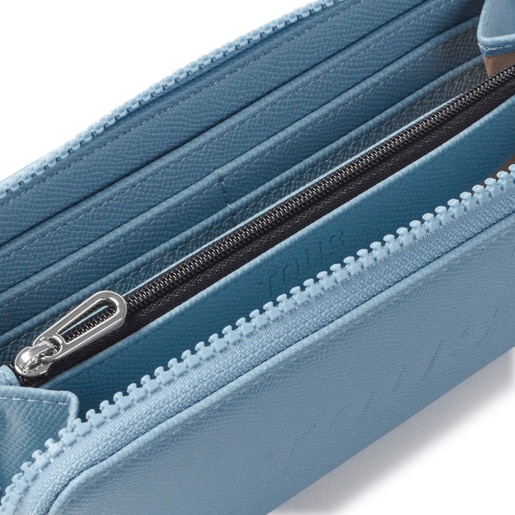 Μεσαίου μεγέθους πορτοφόλι TOUS Halfmoon σε μπλε χρώμα