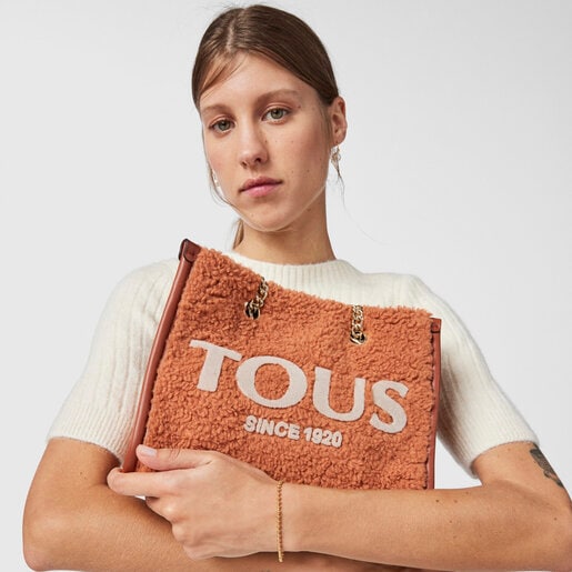 Светло-орнажевая сумка-шоппер Amaya Warm