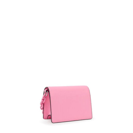 Μίνι τσάντα χιαστί Audree TOUS La Rue New σε ροζ χρώμα
