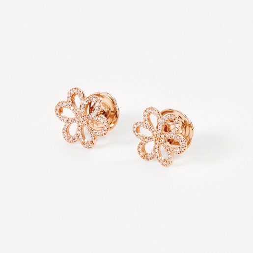 Earrings in rose gold with diamonds TOUS ATELIER
