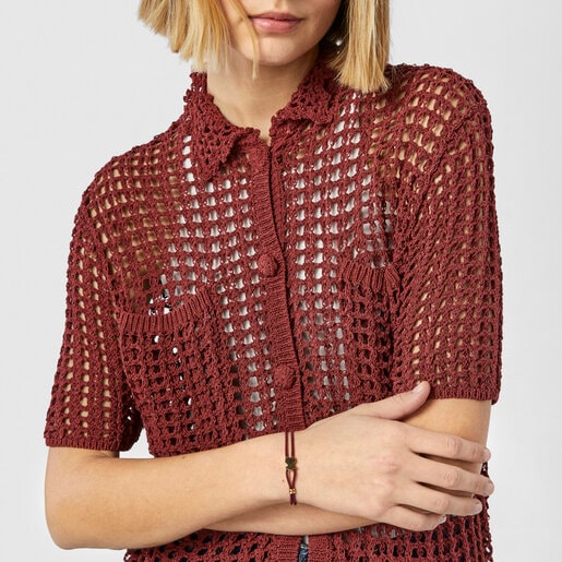 Pulsera elástica burdeos Sweet Dolls