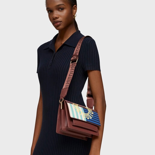 Malá hnedá Crossbody kabelka Audree TOUS Hanna