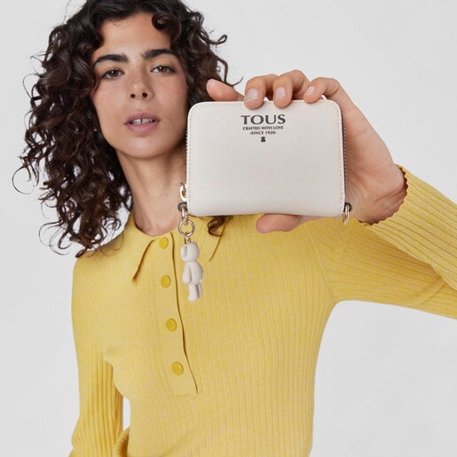 Medium beige TOUS Pop pendant Change purse