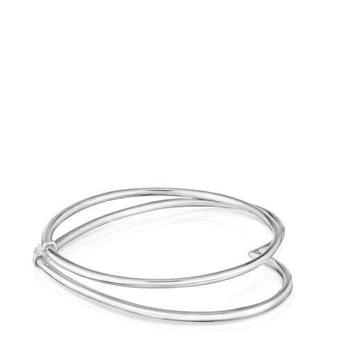 Silver Heart bangle TOUS Straight