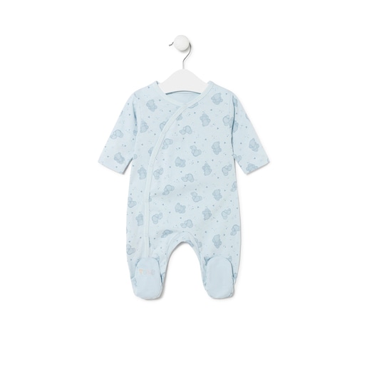 Baby playsuit in Pic sky blue