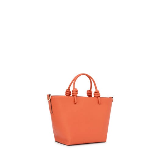 حقيبة أحمال خفيفة La Rue New من TOUS صغيرة الحجم باللون البرتقالي