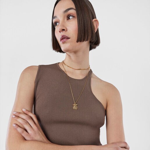 Маленькая подвеска с медвежонком Oceaan из вермеля