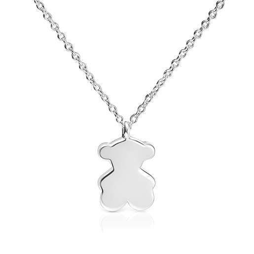 Short silver bear charm Necklace Sweet Dolls