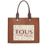 Large multi-brown Amaya Kaos Icon Shopping bag