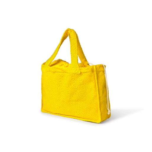 Terry cloth bag in Logo yellow