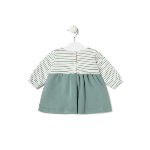 Vestido de bebé para menina Classic verde