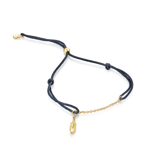 Gold and nylon Lure Bracelet