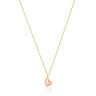 Silver vermeil Gregal pink heart necklace