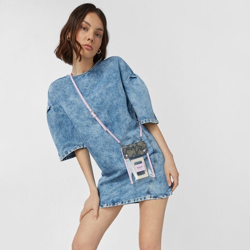 Pochette de téléphone portable TOUS Kaos Summer mauve