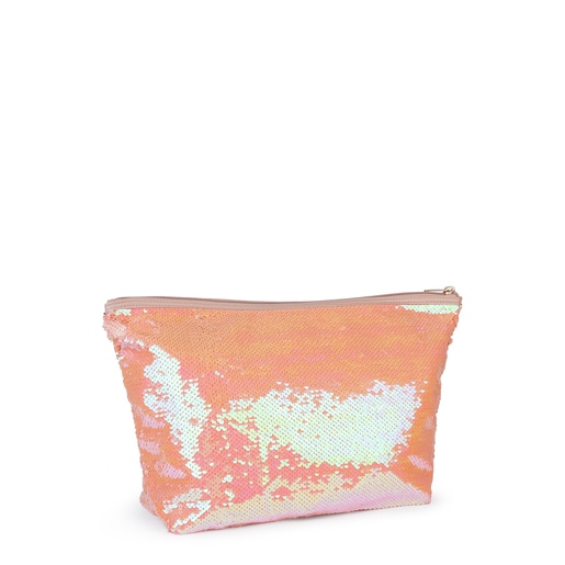 Medium pink Kaos Shock Sequins Handbag