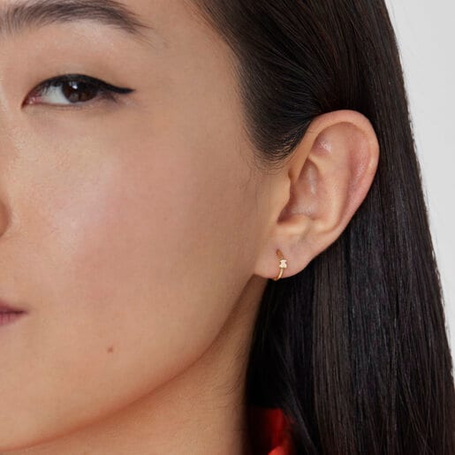 Gold TOUS Basics bear ear Piercing