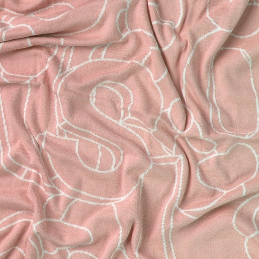 Reversible baby blanket in Nilo pink