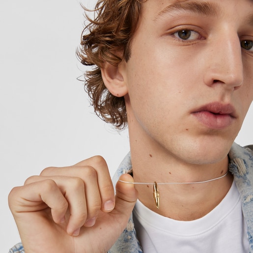 Collar de plata y con baño de oro 18 kt sobre plata Lure