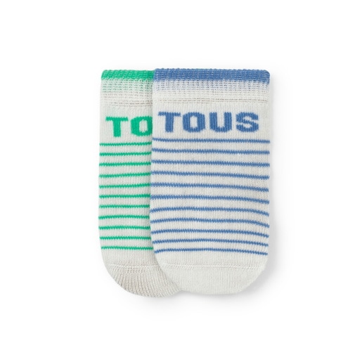 Pack of 2 pairs of baby socks in SSocks blue