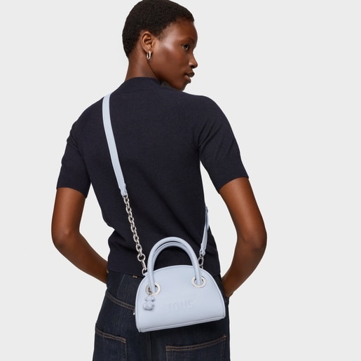 Small grayish blue Bowling bag TOUS Poppy