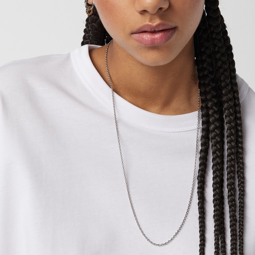 Stainless Steel TOUS Chain Choker 65cm.