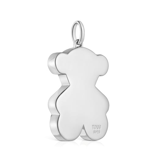 Medium 29mm silver bear Pendant Sweet Dolls