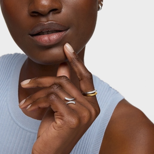 Anillo abierto de plata TOUS Motivos