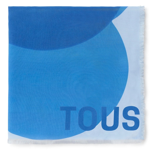 Blauer Foulard TOUS Blurry Bear