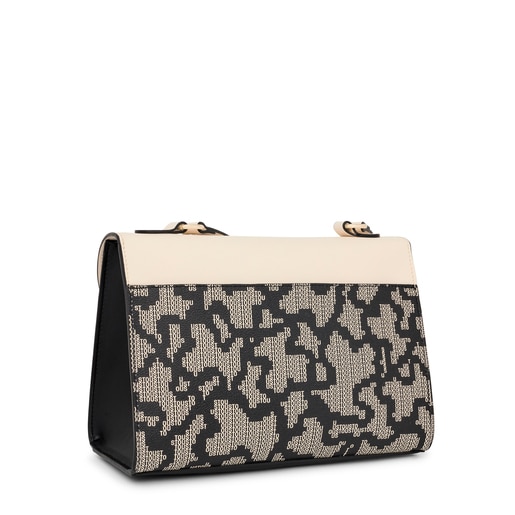 Bolso city pequeño de piel negro TOUS Script Premium