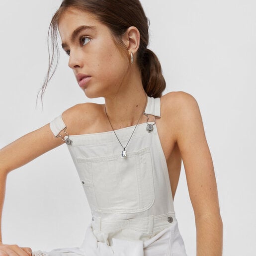 Подвеска Sweet Dolls из темного серебра в форме медвежонка