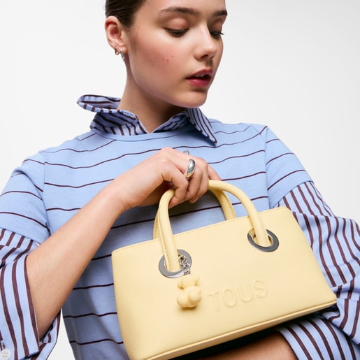 Small yellow City bag TOUS Poppy